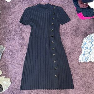 Free people navy knit dress
